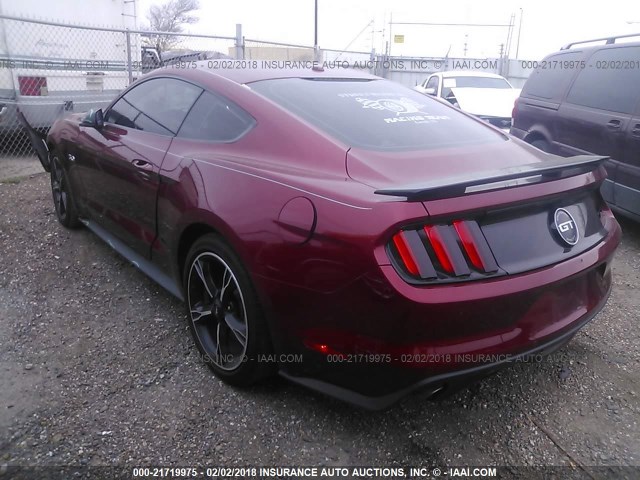 1FA6P8CF0H5250203 - 2017 FORD MUSTANG GT RED photo 3