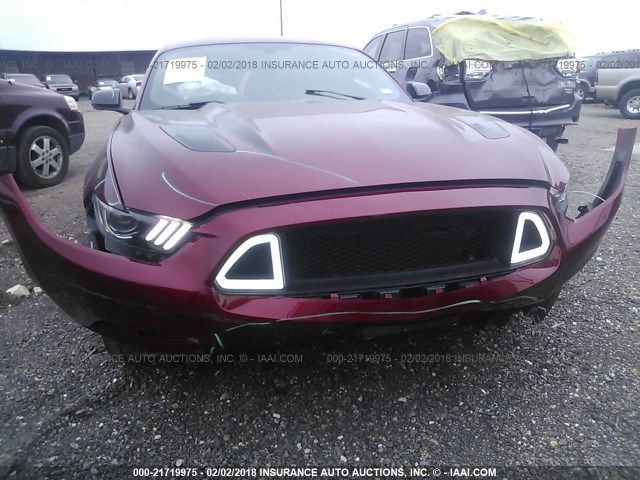 1FA6P8CF0H5250203 - 2017 FORD MUSTANG GT RED photo 6