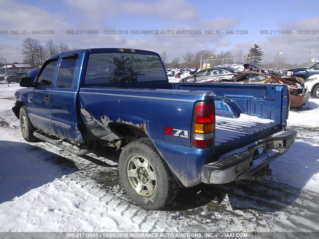 2GTEK19T541299790 - 2004 GMC NEW SIERRA K1500 BLUE photo 3