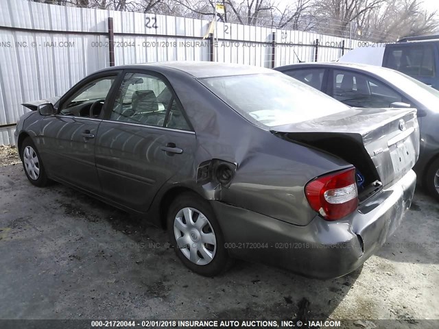 4T1BE32KX3U698569 - 2003 TOYOTA CAMRY LE/XLE/SE GRAY photo 3