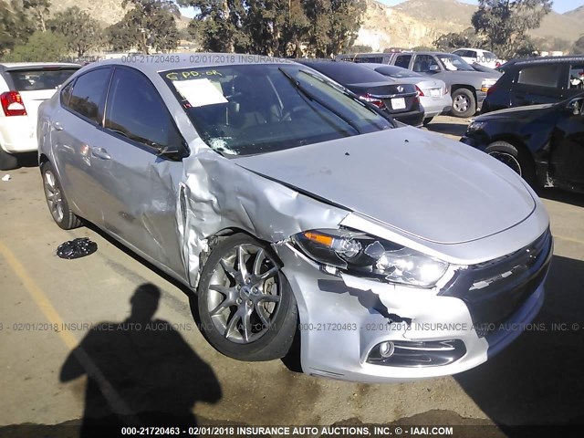 1C3CDFBA6DD345160 - 2013 DODGE DART SXT SILVER photo 1