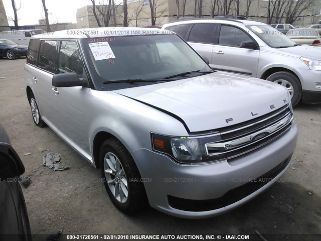 2FMGK5B82EBD09706 - 2014 FORD FLEX SE SILVER photo 1