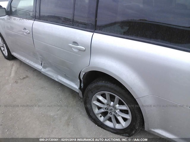 2FMGK5B82EBD09706 - 2014 FORD FLEX SE SILVER photo 6