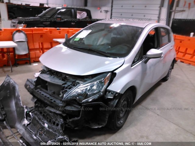 3N1CE2CPXHL368951 - 2017 NISSAN VERSA NOTE S/S PLUS/SV/SL/SR SILVER photo 2