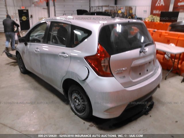 3N1CE2CPXHL368951 - 2017 NISSAN VERSA NOTE S/S PLUS/SV/SL/SR SILVER photo 3