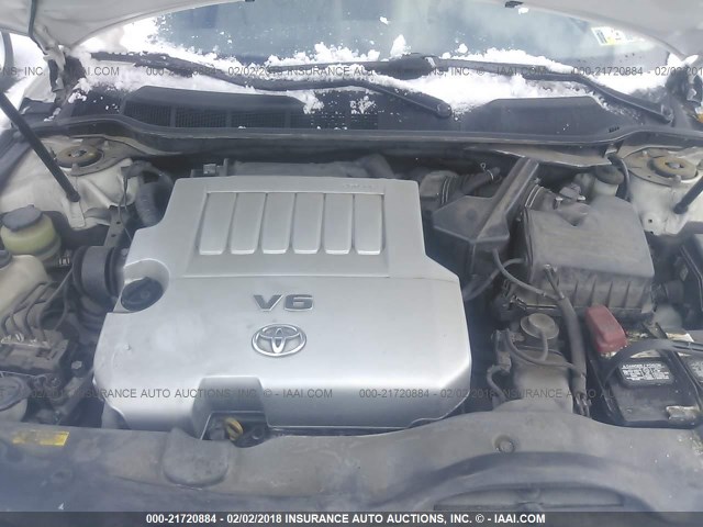 4T1BK46K47U535107 - 2007 TOYOTA CAMRY NEW GENERAT LE/XLE/SE WHITE photo 10