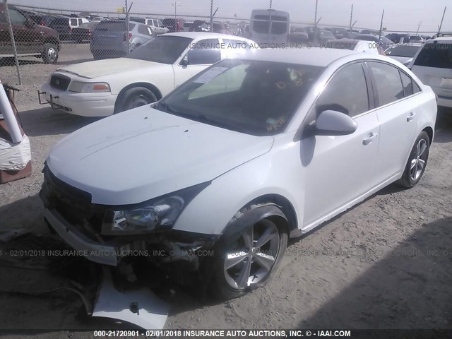 1G1PF5SB1G7120635 - 2016 CHEVROLET CRUZE LIMITED LT WHITE photo 2