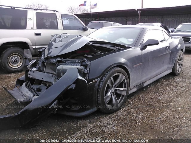 2G1FL1EP8D9803687 - 2013 CHEVROLET CAMARO ZL1 BLACK photo 2