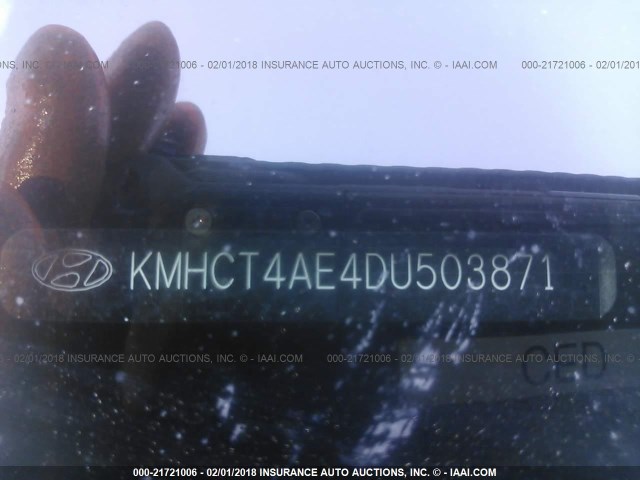 KMHCT4AE4DU503871 - 2013 HYUNDAI ACCENT GLS/GS GRAY photo 9