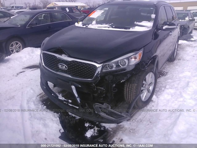 5XYPG4A33GG093529 - 2016 KIA SORENTO LX/L BLACK photo 6