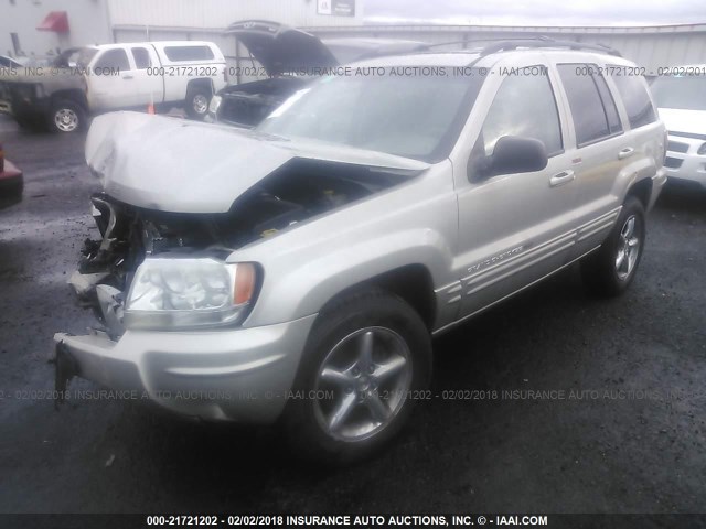 1J4GW58N94C105032 - 2004 JEEP GRAND CHEROKEE LIMITED GOLD photo 2