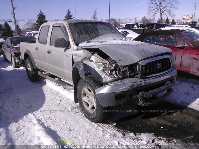 5TEHN72N14Z443818 - 2004 TOYOTA TACOMA DOUBLE CAB 银色 照片 1