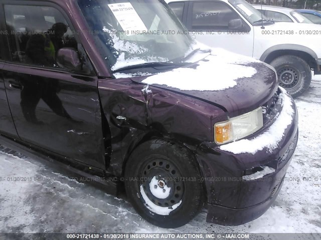 JTLKT324150199590 - 2005 TOYOTA SCION XB BURGUNDY photo 6
