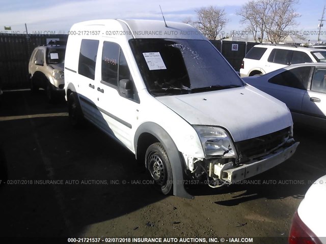 NM0LS6BN2BT049217 - 2011 FORD TRANSIT CONNECT XLT WHITE photo 1