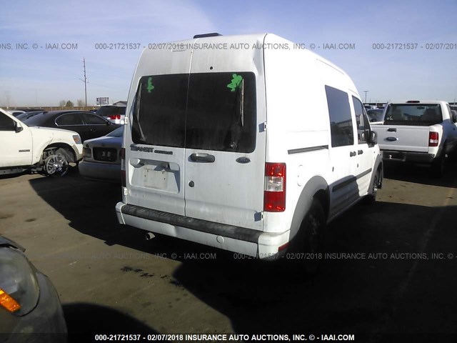 NM0LS6BN2BT049217 - 2011 FORD TRANSIT CONNECT XLT WHITE photo 4