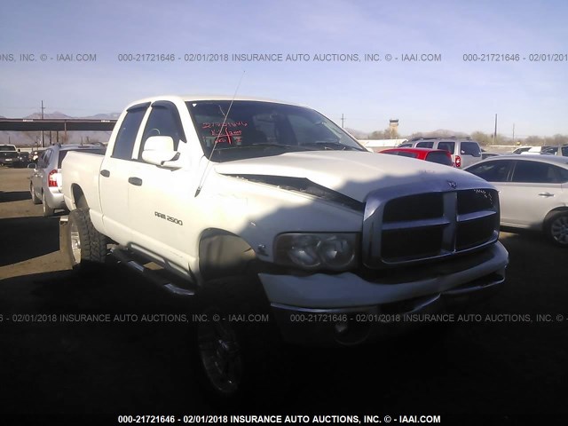 3D7KU28C44G271450 - 2004 DODGE RAM 2500 ST/SLT WHITE photo 1