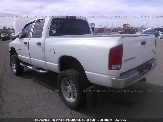 3D7KU28C44G271450 - 2004 DODGE RAM 2500 ST/SLT WHITE photo 3