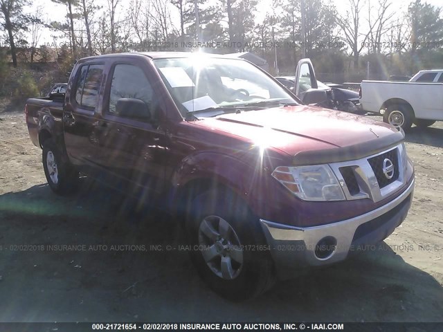 1N6AD0ER1AC412697 - 2010 NISSAN FRONTIER CREW CAB SE/LE/NISMO BURGUNDY photo 1