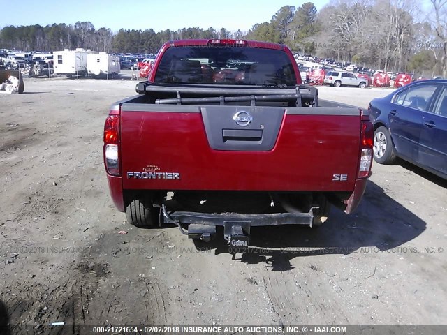 1N6AD0ER1AC412697 - 2010 NISSAN FRONTIER CREW CAB SE/LE/NISMO BURGUNDY photo 6