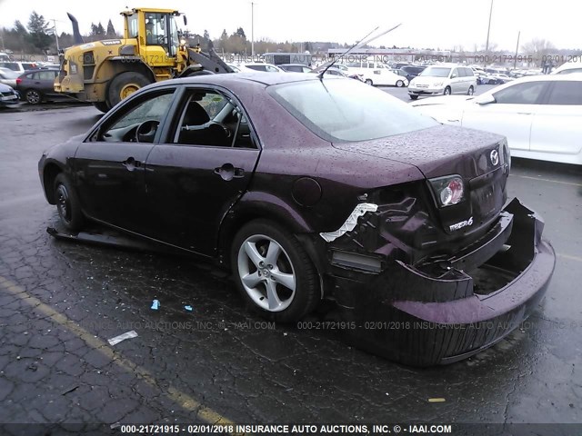 1YVHP80C675M21378 - 2007 MAZDA 6 I MAROON photo 3