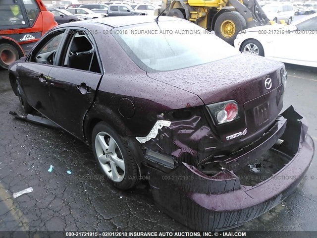 1YVHP80C675M21378 - 2007 MAZDA 6 I MAROON photo 6