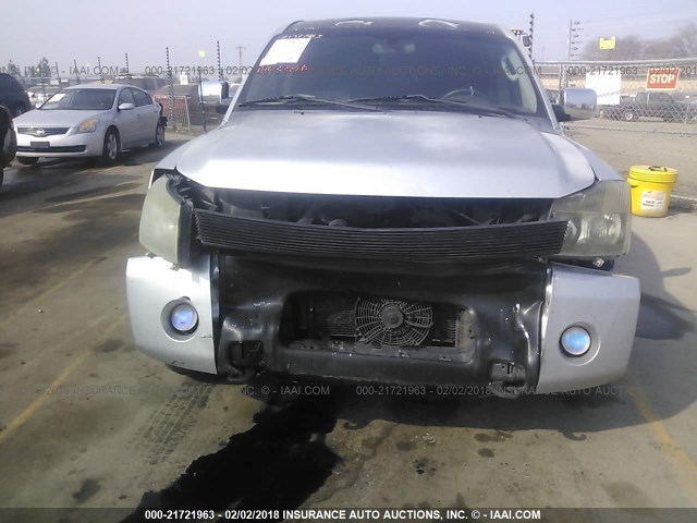 1N6AA07A54N583056 - 2004 NISSAN TITAN XE/SE/LE SILVER photo 6