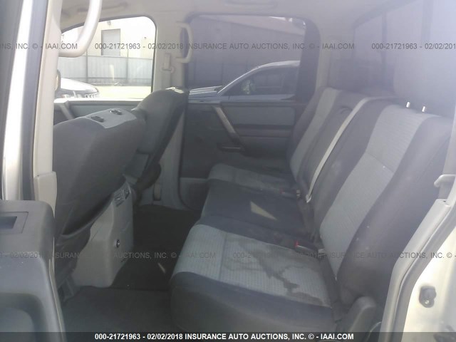 1N6AA07A54N583056 - 2004 NISSAN TITAN XE/SE/LE SILVER photo 8