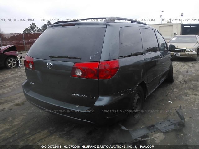 5TDZK23C48S202271 - 2008 TOYOTA SIENNA CE/LE Dark Blue photo 4