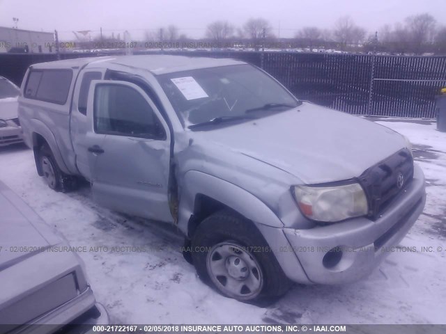 5TEUX42N58Z533826 - 2008 TOYOTA TACOMA ACCESS CAB SILVER photo 1