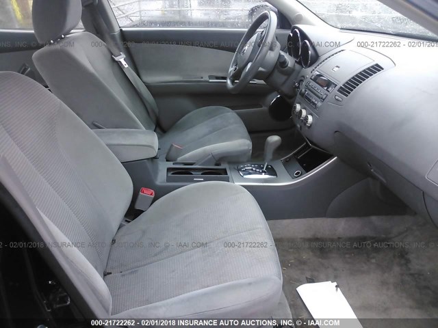 1N4AL11D26C109320 - 2006 NISSAN ALTIMA S/SL BLACK photo 5