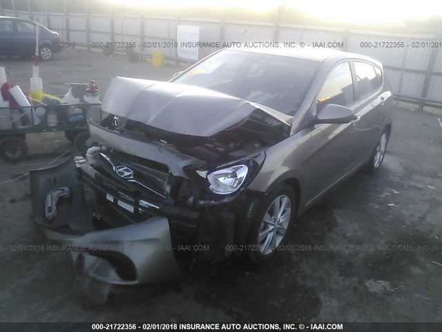 KMHCU5AE7CU032459 - 2012 HYUNDAI ACCENT GLS/GS/SE Pewter photo 2