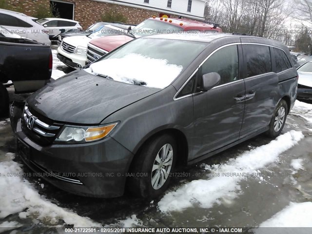 5FNRL5H60GB069187 - 2016 HONDA ODYSSEY EXL ნაცრისფერი ფოტო 2