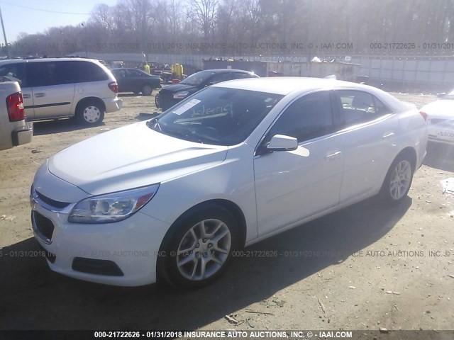 1G11C5SL3FU122474 - 2015 CHEVROLET MALIBU 1LT 白色 照片 2
