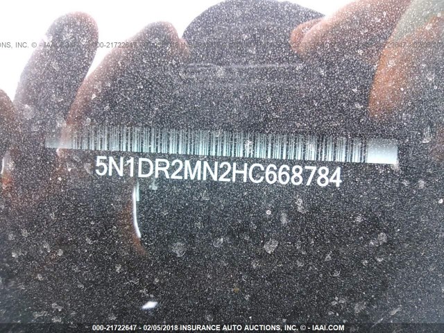 5N1DR2MN2HC668784 - 2017 NISSAN PATHFINDER S/SV/SL/PLATINUM 黑色 照片 9