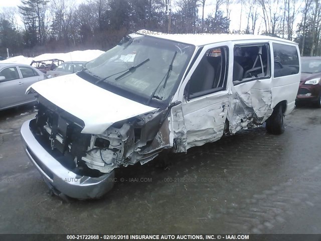 1FBNE3BL0CDA89991 - 2012 FORD ECONOLINE E350 SUPER DUTY WAGON WHITE photo 2