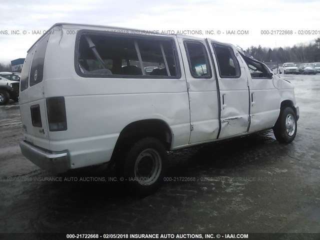 1FBNE3BL0CDA89991 - 2012 FORD ECONOLINE E350 SUPER DUTY WAGON WHITE photo 4