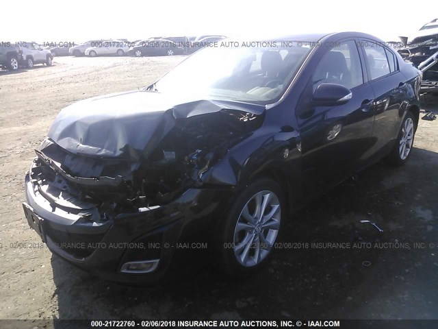 JM1BL1S65A1181549 - 2010 MAZDA 3 S BLACK photo 2