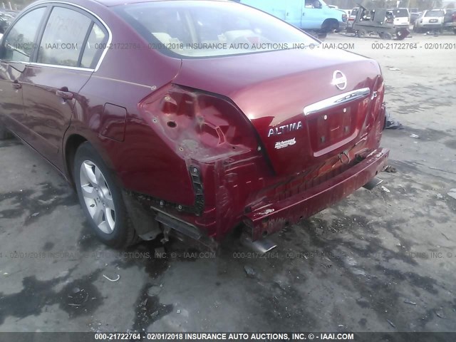 1N4AL21E87N450841 - 2007 NISSAN ALTIMA 2.5/2.5S BURGUNDY photo 6