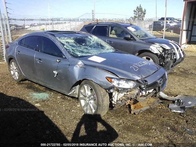 JM1GJ1V56F1179931 - 2015 MAZDA 6 TOURING SILVER photo 1