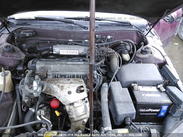 4T1BG12K9TU812169 - 1996 TOYOTA CAMRY DX/LE/XLE MAROON photo 10