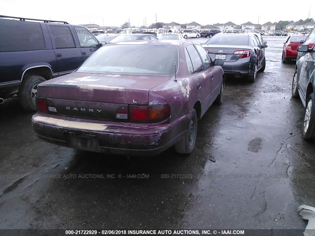 4T1BG12K9TU812169 - 1996 TOYOTA CAMRY DX/LE/XLE MAROON photo 4