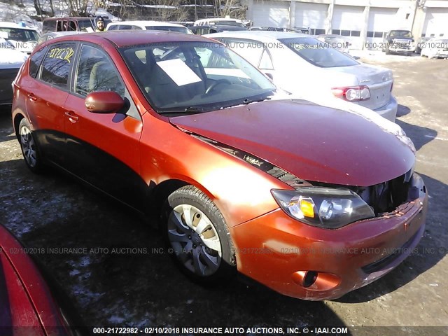 JF1GH6A6XAH816445 - 2010 SUBARU IMPREZA 2.5I ORANGE photo 1