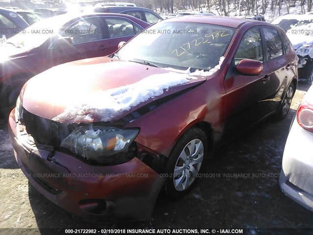 JF1GH6A6XAH816445 - 2010 SUBARU IMPREZA 2.5I ORANGE photo 2