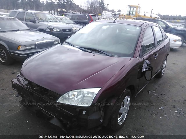 1FAHP34N17W350966 - 2007 FORD FOCUS ZX4/S/SE/SES RED photo 2