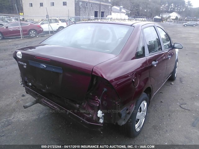 1FAHP34N17W350966 - 2007 FORD FOCUS ZX4/S/SE/SES 红色 照片 4