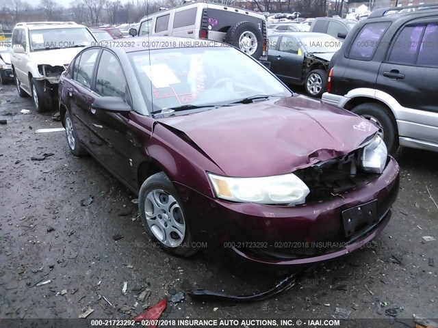 1G8AJ52F43Z137582 - 2003 SATURN ION LEVEL 2 MAROON photo 1