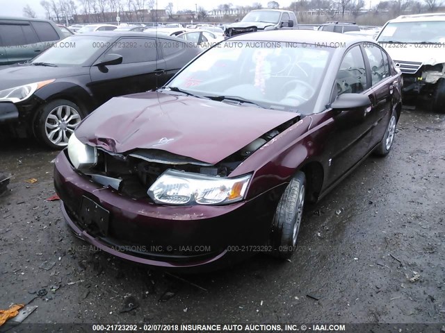 1G8AJ52F43Z137582 - 2003 SATURN ION LEVEL 2 MAROON photo 2