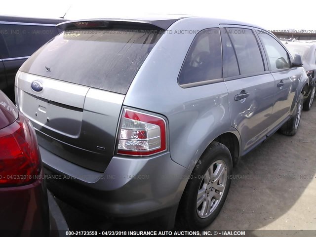 2FMDK46C07BA54701 - 2007 FORD EDGE SE GRAY photo 4