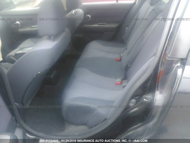 3N1BC13E69L396287 - 2009 NISSAN VERSA S/SL BLACK photo 8