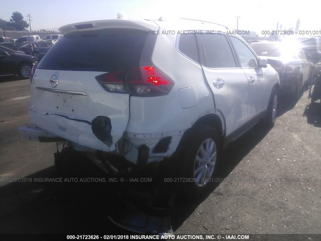 KNMAT2MT3HP610070 - 2017 NISSAN ROGUE S/SV WHITE photo 4